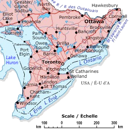 Map of Southern Ontario