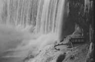 Viewing station at the bottom of Niagara Falls